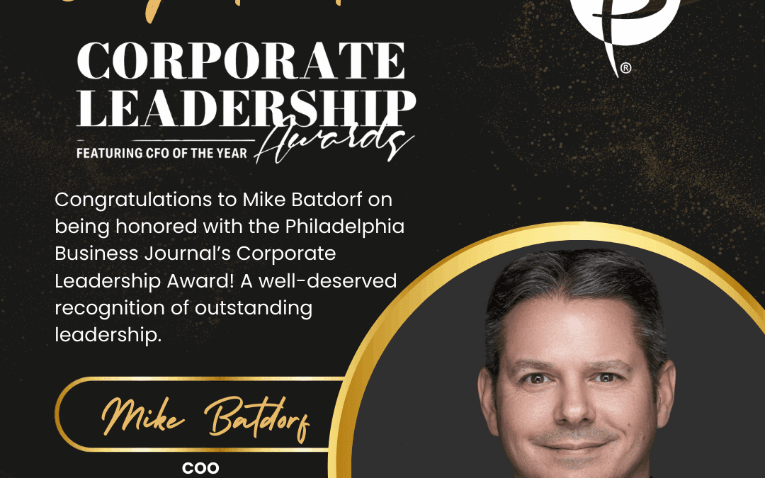 Prelude Solutions’ Mike Batdorf Honored with 2025 Corporate Leadership Award by Philadelphia Business Journal