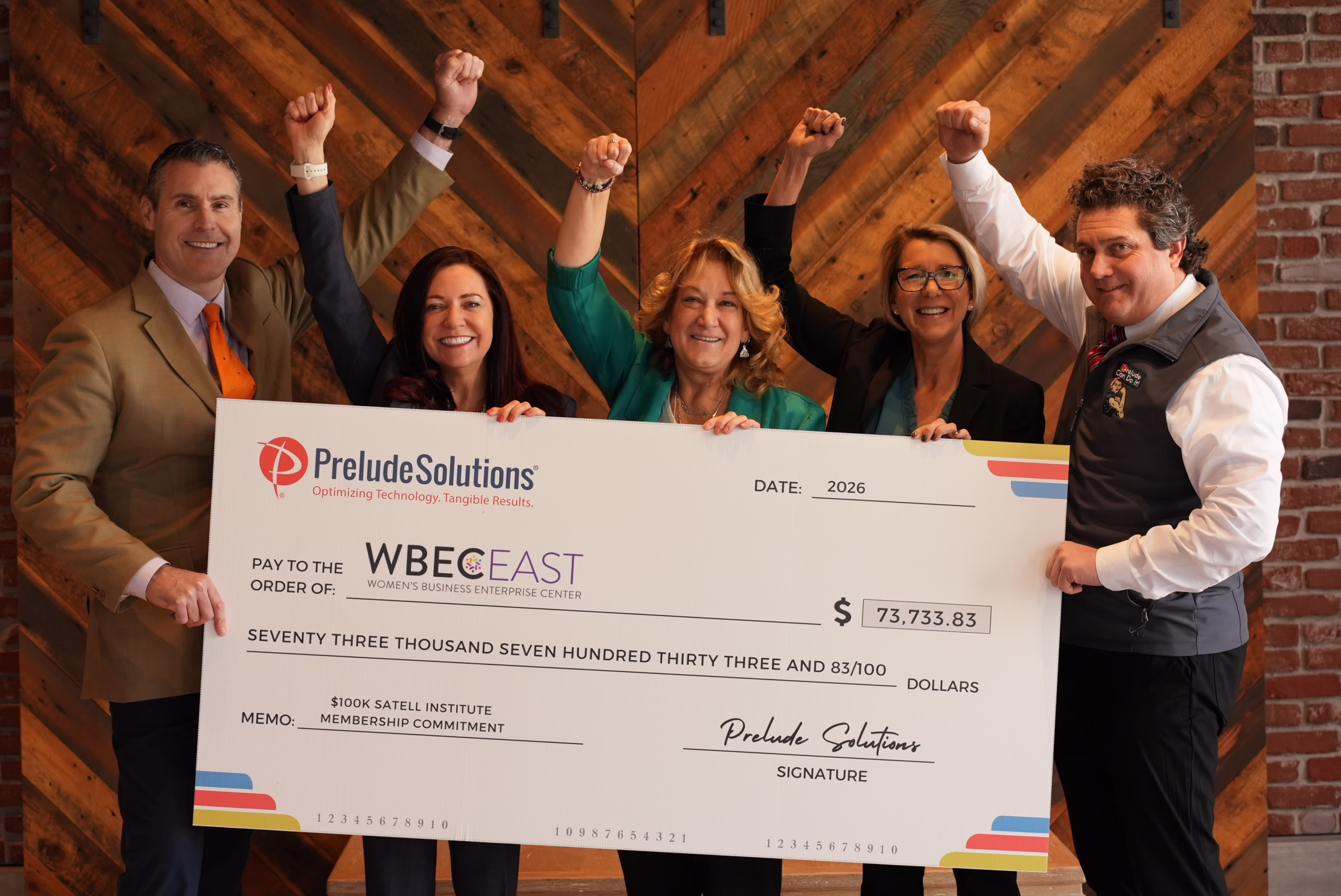 Cate and Candida at an event greeting each other